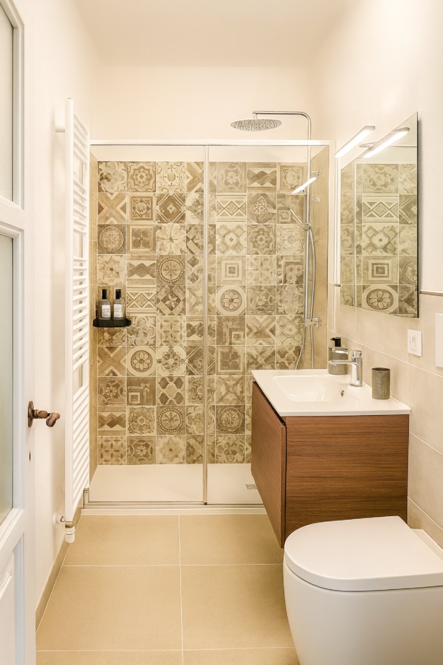Bagno con doccia Il Mirto Guesthouse Tirano